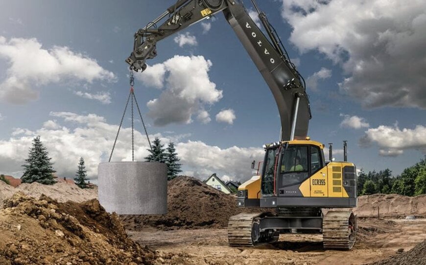Volvo CE unveils new ECR355 short-swing excavator 