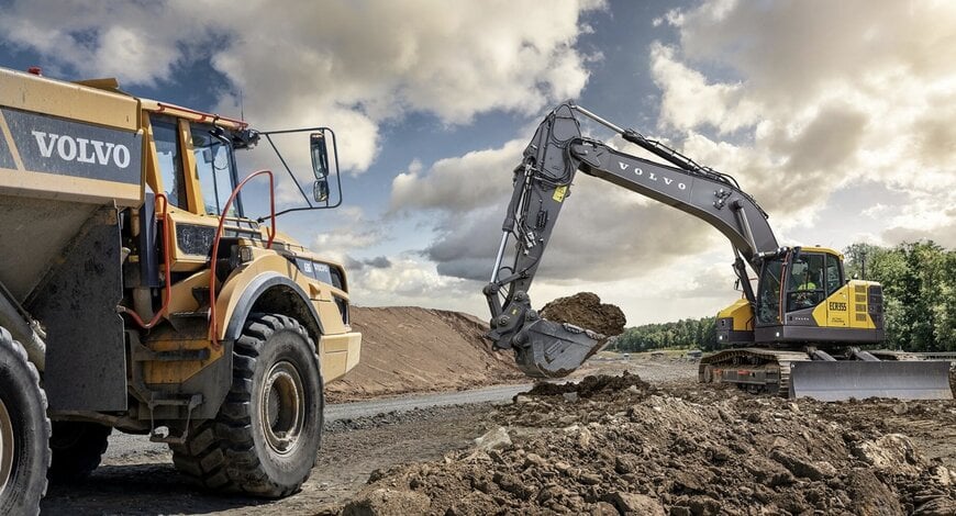 Volvo ECR355 Grävmaskin Levererar Effektivitet, Kraft och Komfort