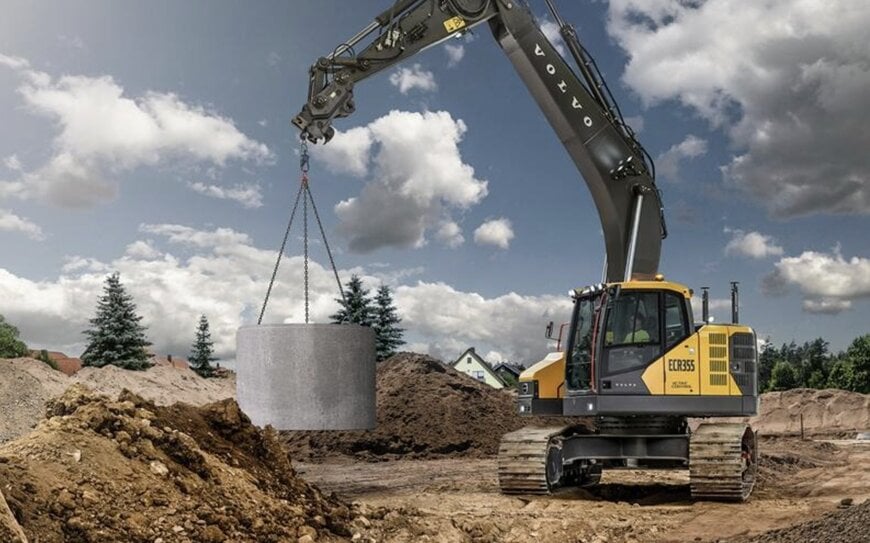 Volvo ECR355 Grävmaskin Levererar Effektivitet, Kraft och Komfort