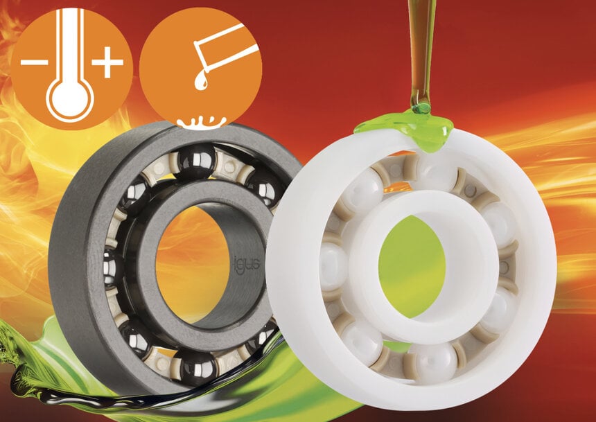 igus presenta cuscinetti a sfere in ceramica con una resistenza chimica superiore