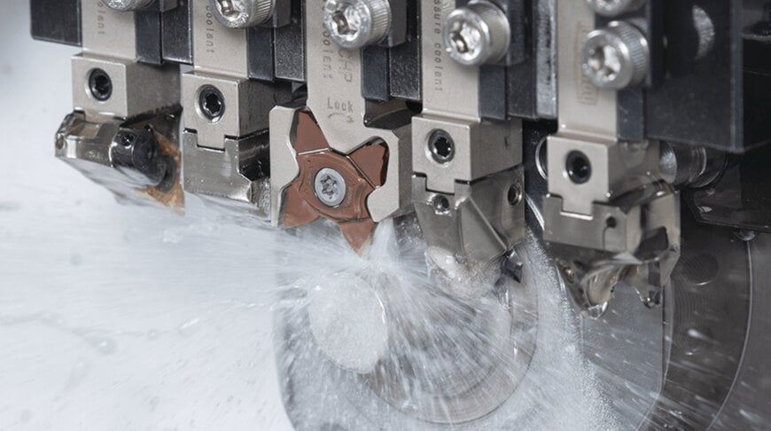 Portautensili a 16 spigoli per fresatura e troncatrice