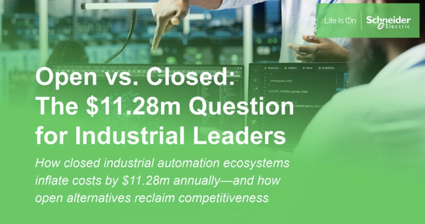 ESTUDO REVELA OPORTUNIDADE ANUAL DE US$ 11,28 MILHÕES PELA MODERNIZAÇÃO DE SISTEMAS DE AUTOMAÇÃO FECHADOS