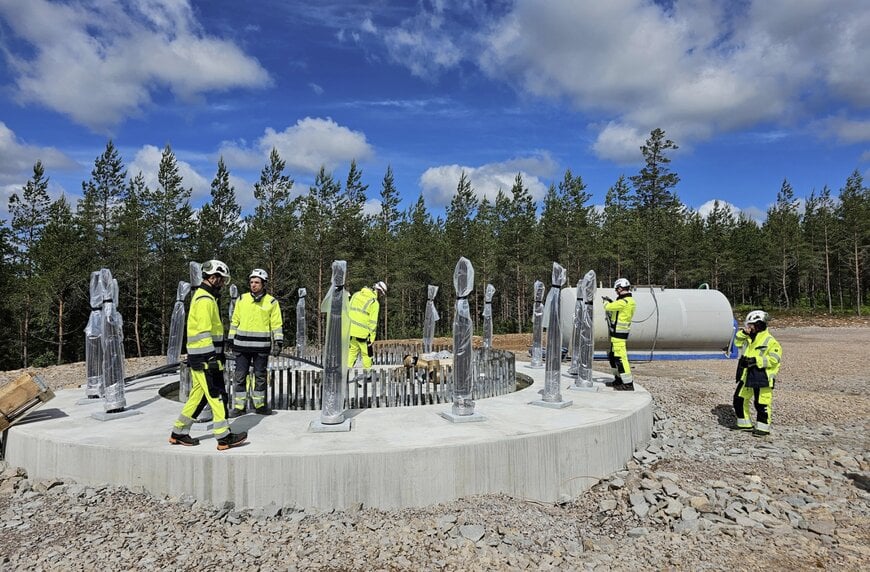 Cement med nära nollutsläpp skalar upp för vindkraftsbyggnation