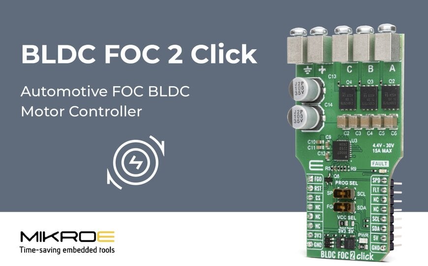 FOC motor control board for embedded drives