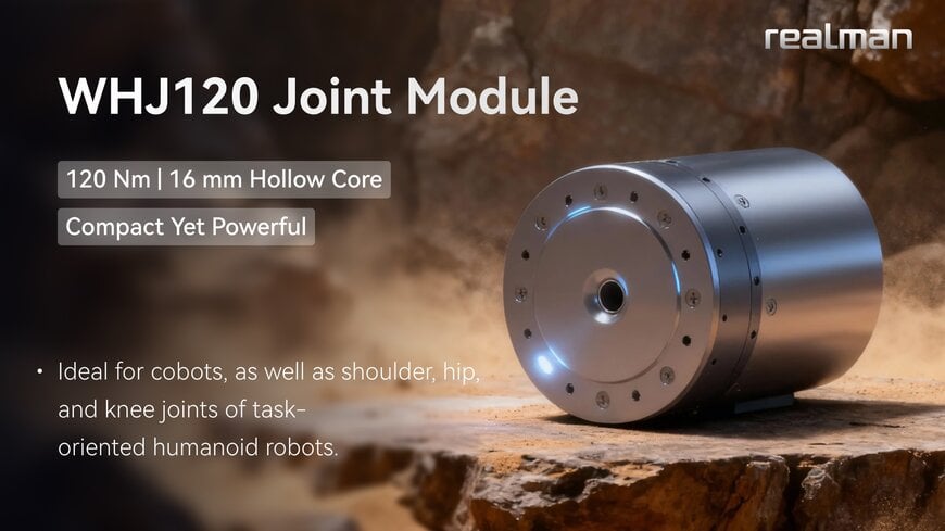 RealMan Robotics presenta m&oacute;dulos de articulaci&oacute;n de alta densidad de potencia de &uacute;ltima generaci&oacute;n para rob&oacute;tica de alto rendimiento