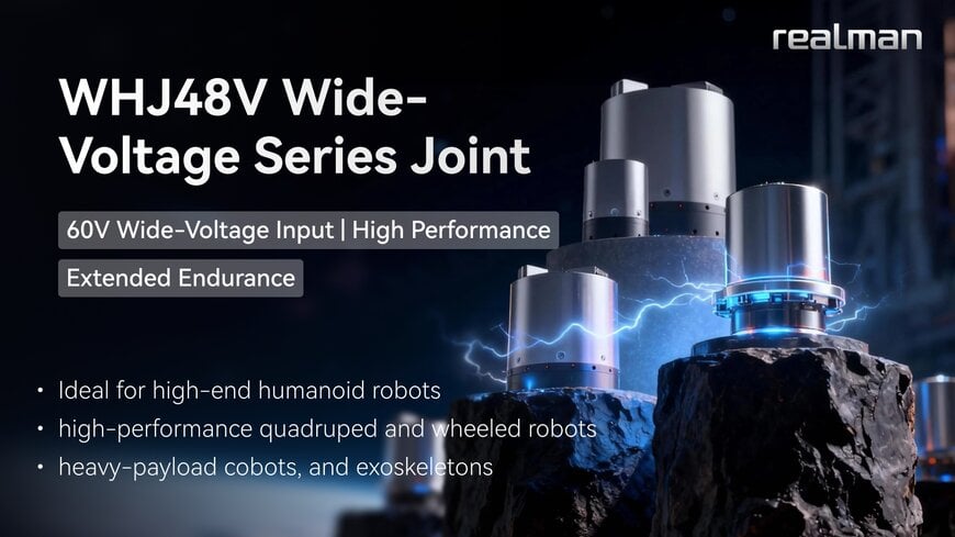 RealMan Robotics presenta m&oacute;dulos de articulaci&oacute;n de alta densidad de potencia de &uacute;ltima generaci&oacute;n para rob&oacute;tica de alto rendimiento