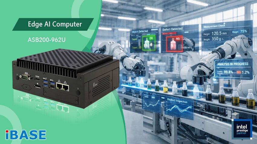 IBASE Launches Compact Fanless Edge AI Computer for 24/7 Operations