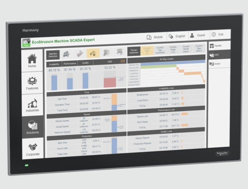 Schneider Electric presenta un PC industriale compatto a pannello