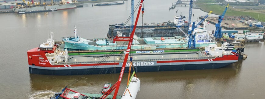 Wagenborg installeert CO₂-opslagtanks op eerste Europese offshore CO₂-schip