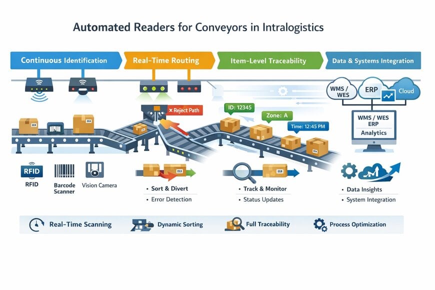 Intralogistics: Automated Readers & Traceability Solutions for Conveyors
