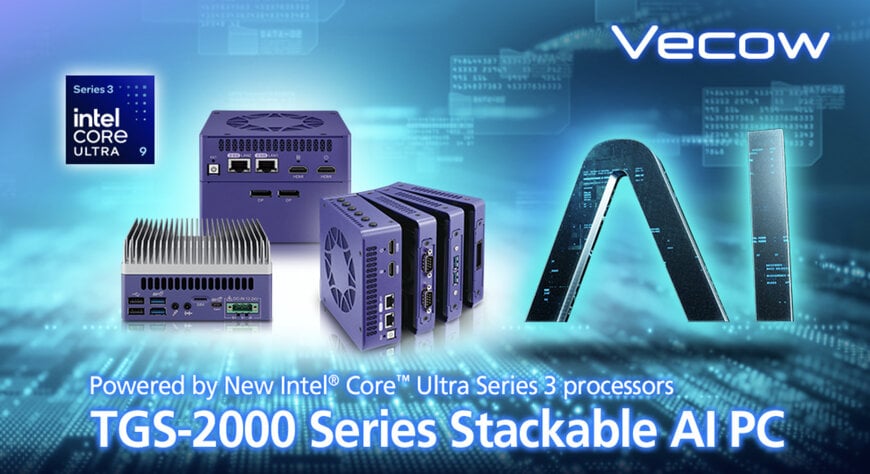 Vecow Introduces Stackable Edge AI PC Based on Intel Core Ultra Series 3