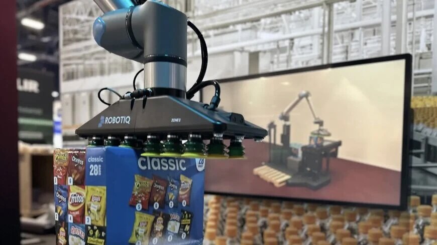 Le syst&egrave;me de palettisation robotis&eacute;e s&rsquo;appuie sur un jumeau num&eacute;rique 