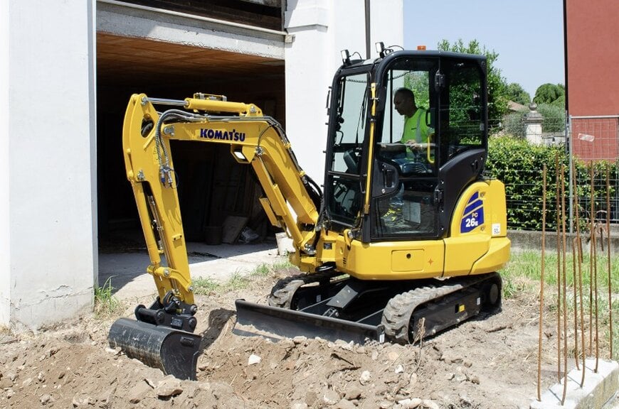 Komatsu adds PC26E-6 to European electric mini excavators
