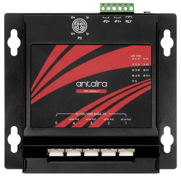 Antaira launches ultra-thin 5-port PoE+ industrial switch