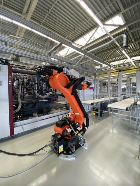 Integrated plastics processing for industrial electronics