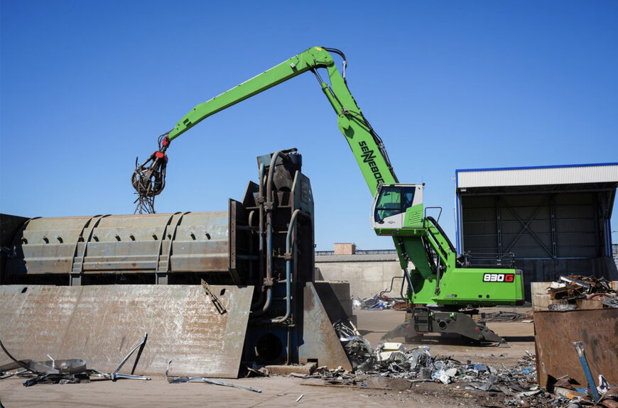 Sennebogen innova il riciclaggio dei rottami con nuovi sistemi di selezione e carico