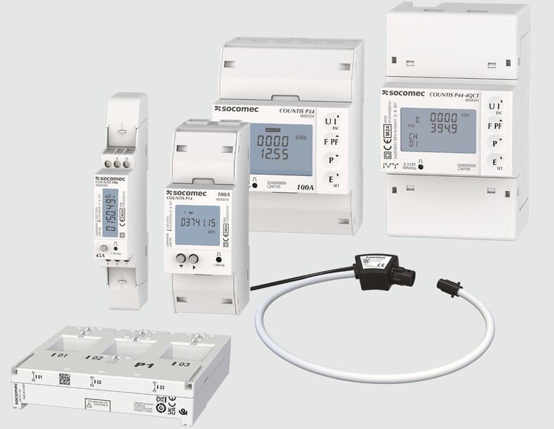 Socomec lance les compteurs COUNTIS P pour le comptage AC/DC