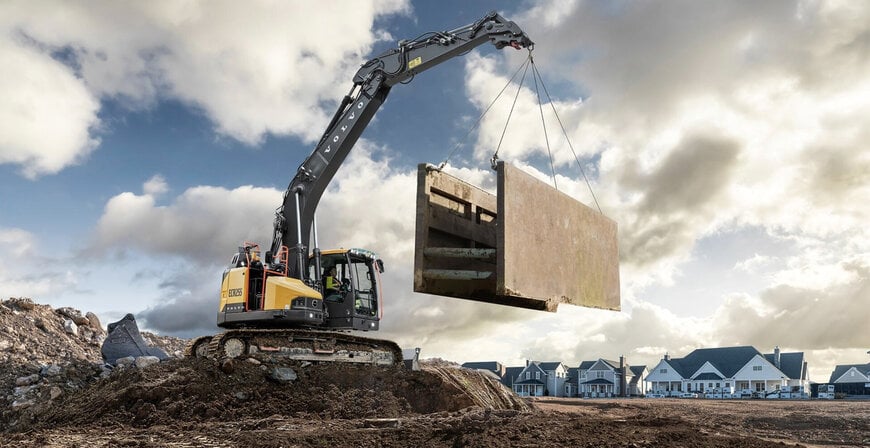 Volvo CE udvider ny gravemaskineserie med kort svingradiusmodel