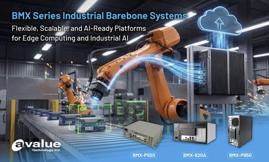 Avalue launches BMX industrial barebone systems for edge AI
