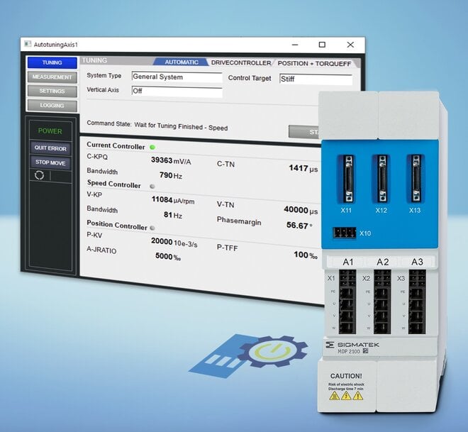 Automatic Servo Axis Tuning via Integrated Software