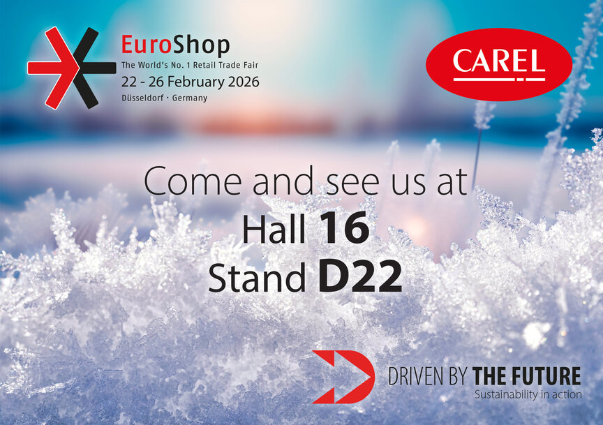CAREL at EuroShop 2026: Effortless Usability, Tangible Sustainability and Distributed Intelligence