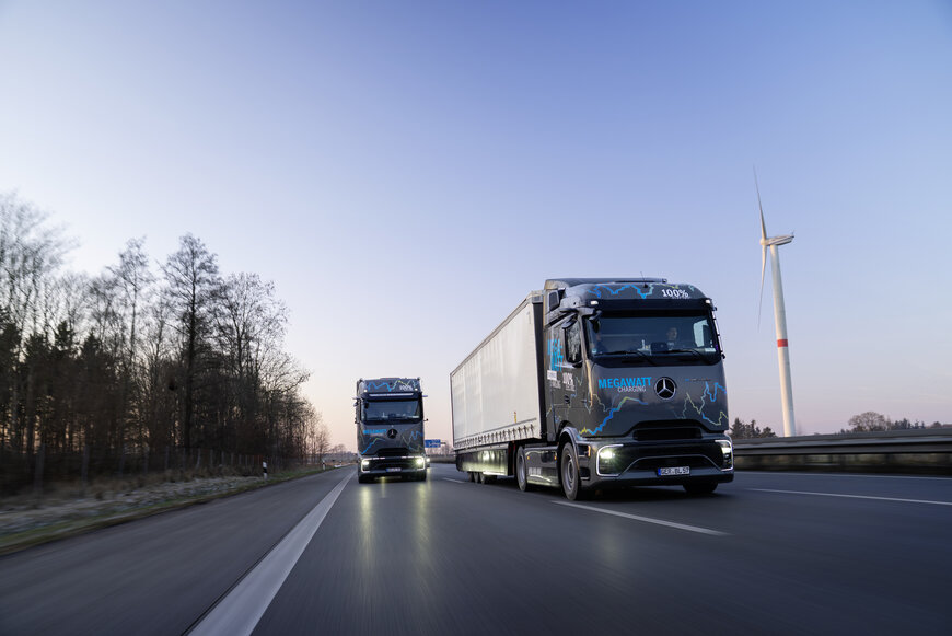 Megawatt Charging Powers Mercedes-Benz Trucks Epic Endurance Run