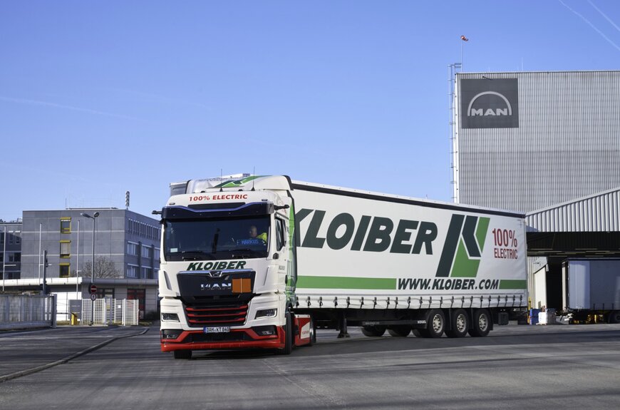 MAN startet batterieelektrische eTruck-Routen in der Inbound-Logistik mit Kloiber