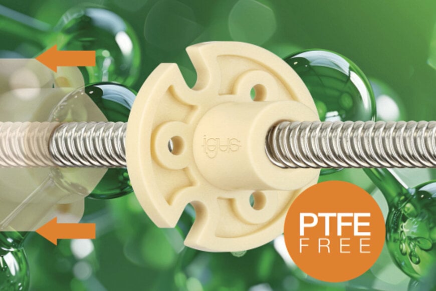 Madrevite filettata conforme PFAS per sistemi di azionamento lineare