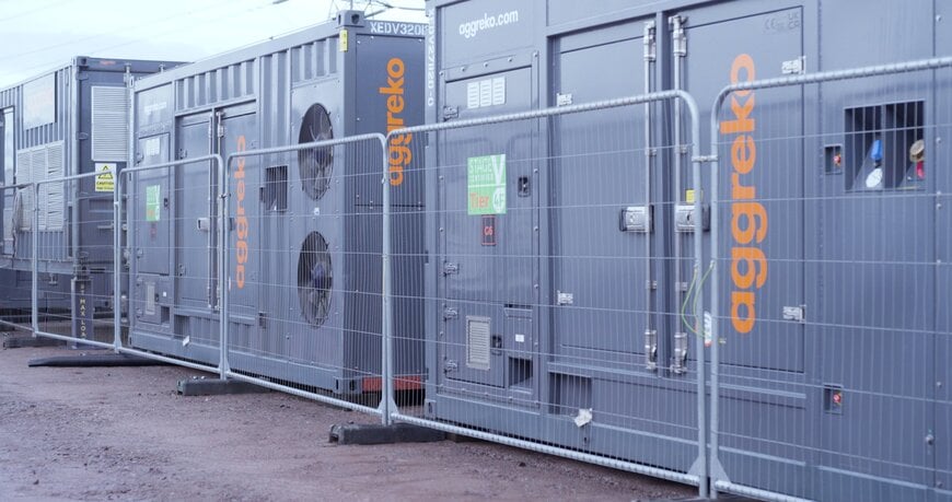 Aggreko levert HV-overbruggingsstroompakket voor de ingebruikname van Europa's grootste batterij-energieopslagproject
