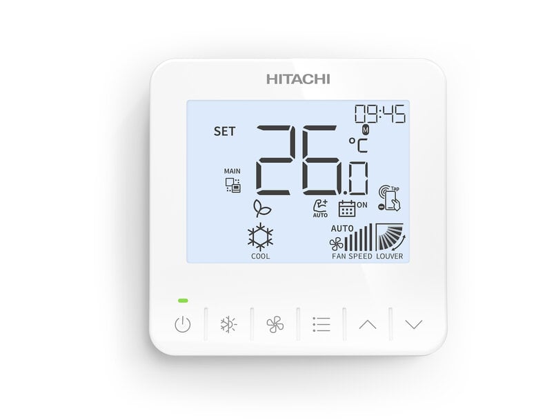 Controlador remoto cableado para instalaciones VRF compactas