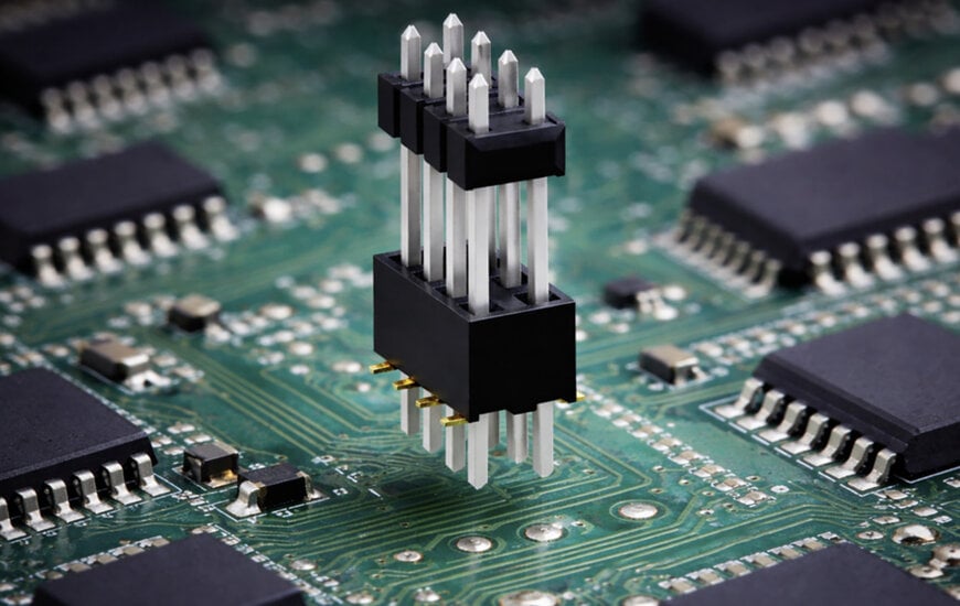 Through-hole SMD female headers for automated electronics manufacturing