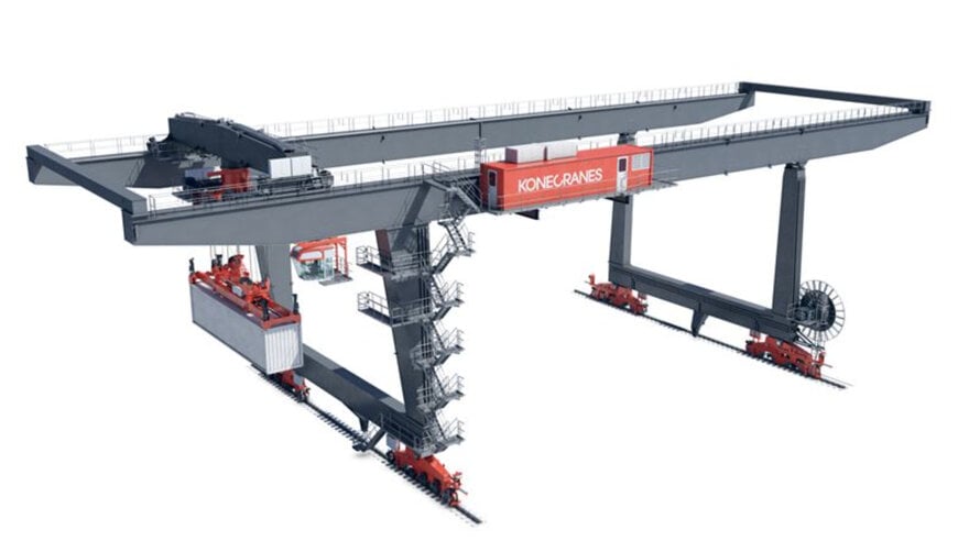 Rail-mounted gantry cranes strengthen intermodal container operations