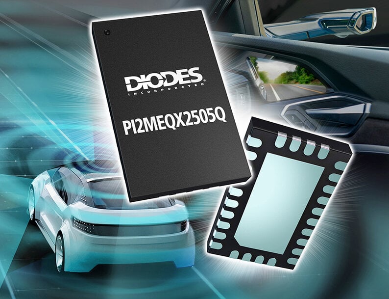 Diodes Incorporated Introduces 2.5Gbps MIPI D-PHY ReDriver for Automotive Cameras and ADAS