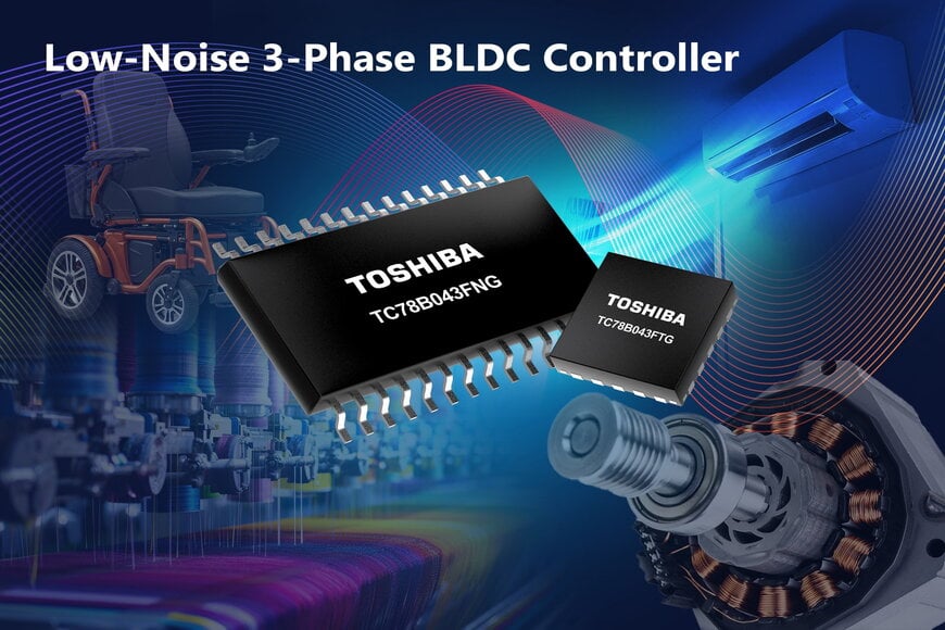 Toshiba Launches Low Noise Sine Wave Drive Controllers For Motors