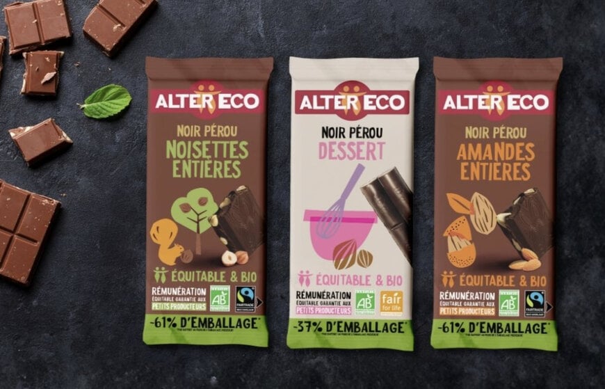 Amcor, Alter Eco Develop Lighter Paper-Based Chocolate Packaging
