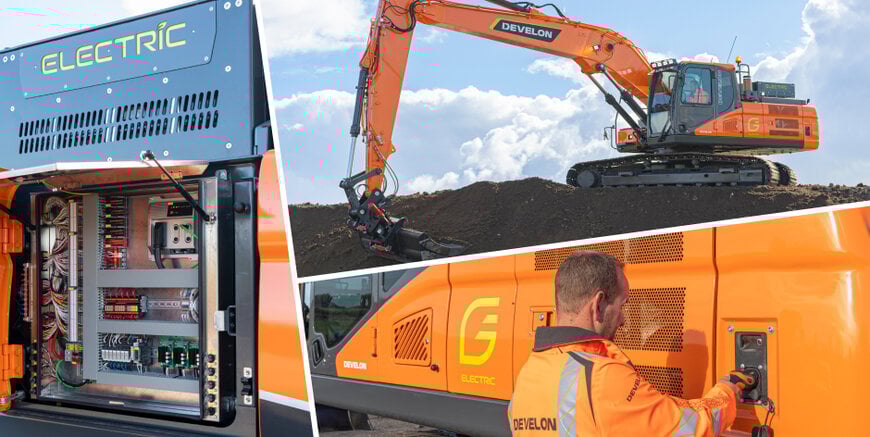 Electric excavators for zero-emission construction operations