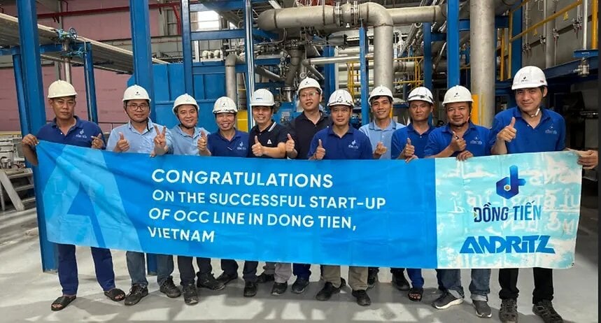 ANDRITZ Starts Third OCC Line at Dong Tien Vietnam