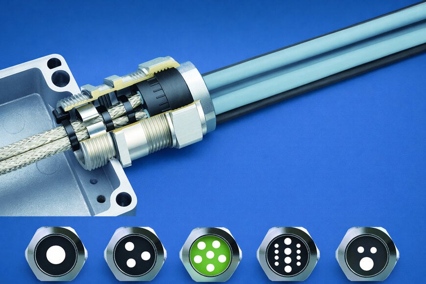 EMC Cable Gland for Multi-Cable Routing