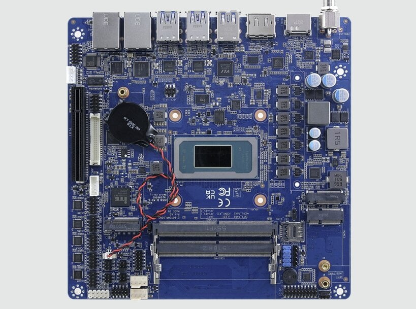 Thin Mini-ITX Board Targets Embedded AI Workloads
