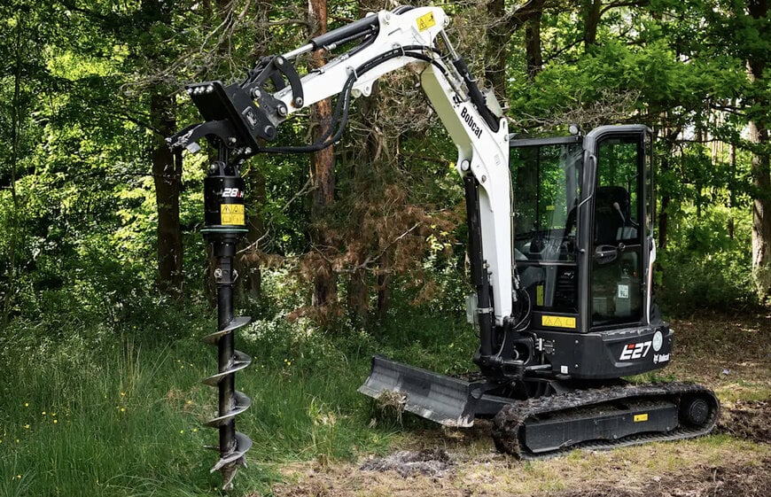 Bobcat expands auger and trencher attachments for compact equipment