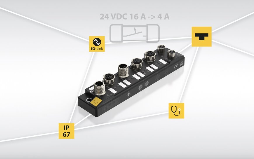 IP67 Electronic Fuse for 24 VDC Field Applications