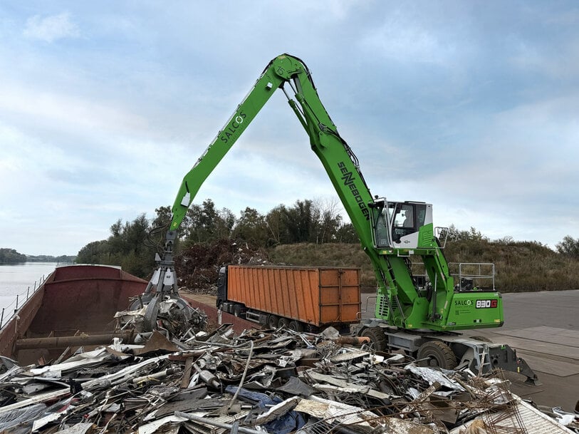 SENNEBOGEN Deploys Green Steel Material Handler