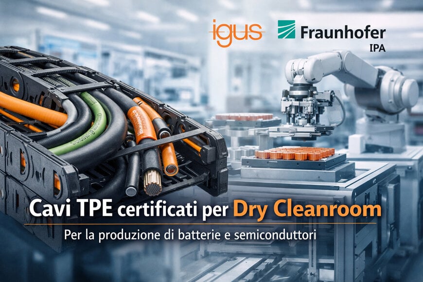 Cavi per dry cleanroom certificati per la produzione di batterie
