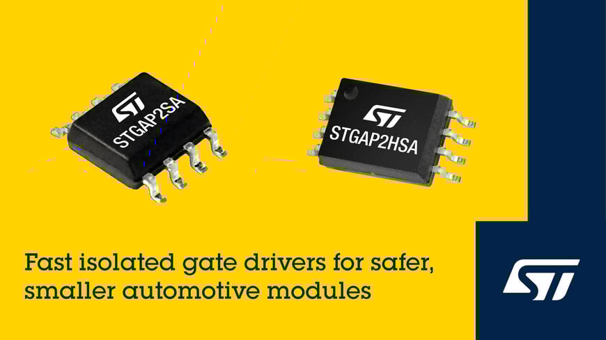 STMicroelectronics rolls out 60ns automotive isolated gate drivers