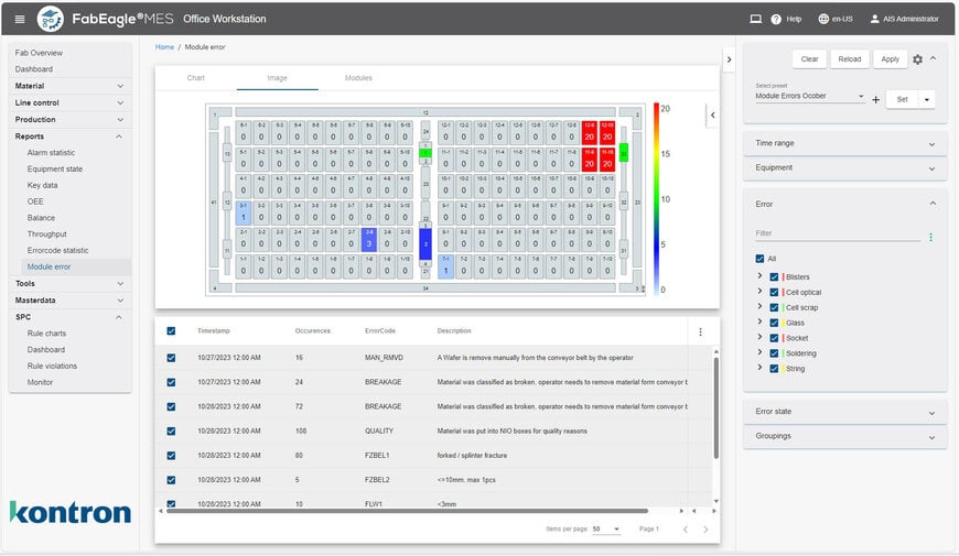Advanced MES Capabilities for Scalable, High-Quality Solar Cell and Module Manufacturing