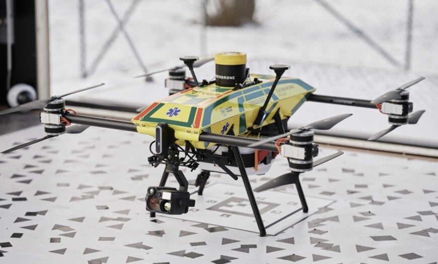 Everdrone presenterar autonom drönare för akut medicinsk leverans