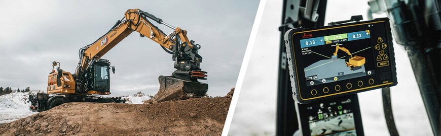 Leica Geosystems Expands 3D Control for Caterpillar Wheeled Excavators