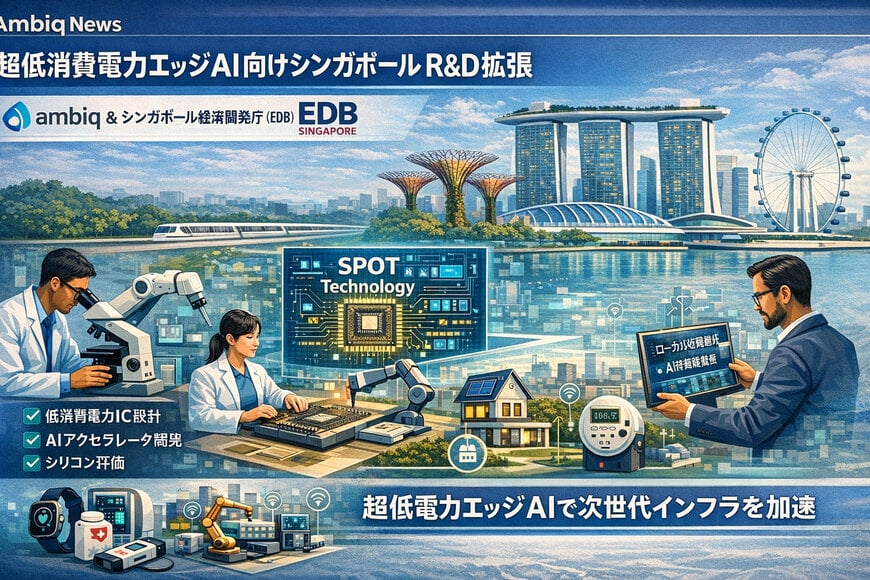 超低消費電力エッジAI向けシンガポールR&D拡張