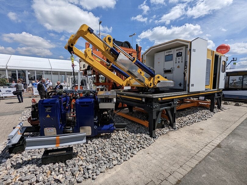 Soudage mobile par &eacute;tincelage pour voies ferroviaires