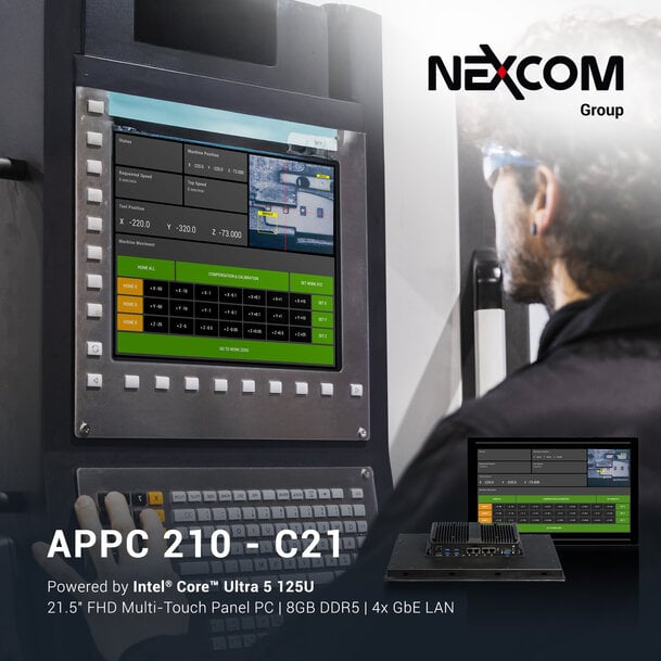 AI-Edge Fanless Panel PCs for Software-Defined Manufacturing